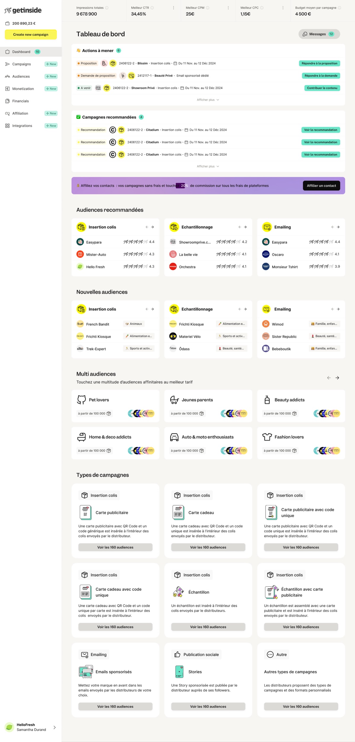 Projet getinside - Startup, MVP