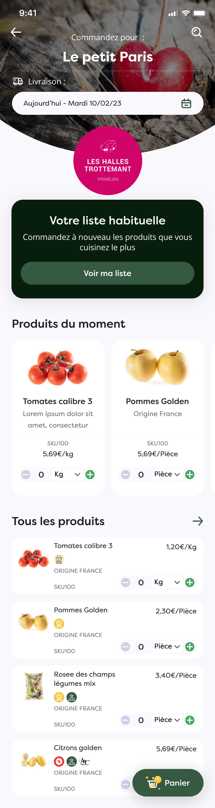 Projet Kitchn - Mobile, ERP