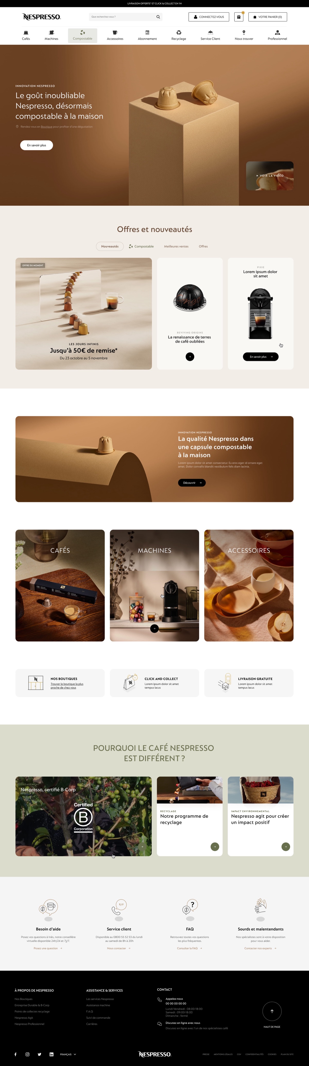 Projet Nespresso - Web, E-commerce